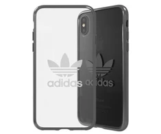Adidas Clear Case Silikoninis dėklas Apple iPhone X / XS Transparent - Juodas (EU Blister)