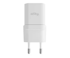 Allity Sp. su o.o. Allity sieninis įkroviklis GaN PD QC ATC-01-20WAC 1x USB-C 1x USB-A 20W juodas