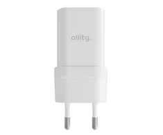 "Allity" sieninis įkroviklis GaN PD QC ATC-01-30WAC 1x USB-C 1x USB-A 30W baltas