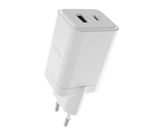 "Allity" sieninis įkroviklis GaN PD QC ATC-01-45WAC 1x USB-C 1x USB-A 45W baltas