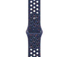 Apple 42 mm mėlynas kaspino „Nike“ sportinis dirželis – M/L