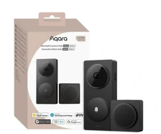 Aqara G410 Select Durų skambutis centralė veikia su Apple HomeKit, Zigbee, Matter, juoda