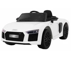 Ramiz Elektromobilis Audi R8 Spyder, baltas