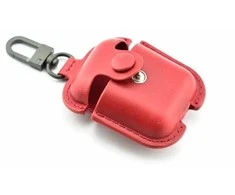Devia Devia Lux Series Eco Leather Look Magnetic Carabiner dėklas Apple AirPods 1st Generation