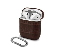 Devia Devia Lux Series Eco Leather Look Magnetic Carabiner dėklas Apple AirPods 1st Generation