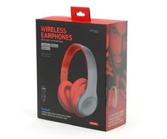 Belaidės Ausinės su FM Radijo imtuvu Omega Freestyle headset FH0916, pilka/raudona