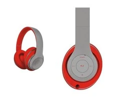 Belaidės Ausinės su FM Radijo imtuvu Omega Freestyle headset FH0916, pilka/raudona