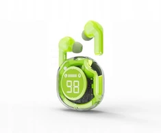 Įstatomos į ausis (į ausis įkišamos tipo) ausinės Gembird TWST-01-G su mikrofonu žalia