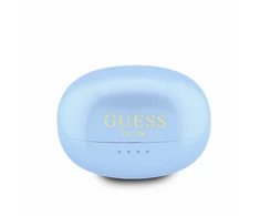 Guess Metallic Finish Classic Logo OWS belaidės ausinės šviesiai mėlyna