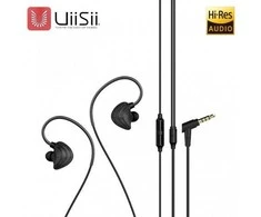„UiiSii CM5-L Premium Hi-Res Original“ sportinės ausinės su mikrofonu ir garsumo valdymu / 3,5 mm / 1,2 m