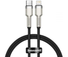 Baseus Cafule Lightning to USB-C Cable PD 20W 0.25m / juodas