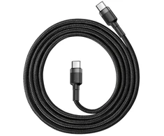 Baseus CATKLF-GG1 Cafule USB-C Cable 60W 1m / pilka/juodas