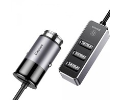 Įkroviklis automobilinis Baseus CCTON-01 (4xUSB 5.5A) juodas