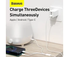 Baseus Superior Series Fast Charging Data Cable USB-A to USB-C / microUSB / Lightning 3.5A 0.5m / Stellar Baltas
