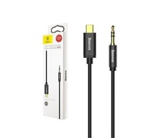 Baseus Yiven audio kabelis USB-C - 3.5mm AUX 1.2m - Juodas