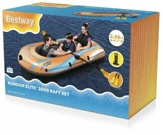 Bestway pripučiamų plaustų rinkinys Kondor Elite 3000 suklijomis ir pompa 61145