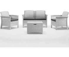 Lauko baldų komplektas Gardena BICA Sodo baldų komplektas Set Venezia 2 baltas 169167