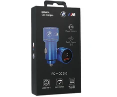 BMW kroviklis BMCCMUSBCB PD-QC 3.0 20W Fast Charge mėlynos spalvos M Edition