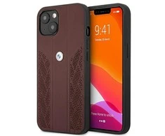 Apple iPhone 13 BMW dėklas odinis Curve Perforate (BMHCP13MRSPPR) raudonos spalvos