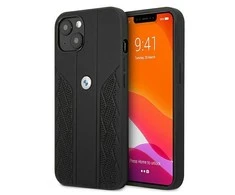 Apple iPhone 13 Mini BMW dėklas odinis Curve Perforate (BMHCP13SRSPPK) juodos spalvos