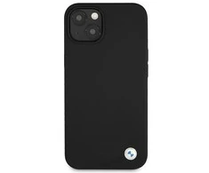 Apple iPhone 13 Mini BMW dėklas silikoninis Signature (BMHCP13SSILBK) juodos spalvos