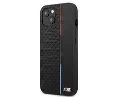 Dėklas BMW BMHCP13STRTBK iPhone 13 mini 5,4" juoda/juodas kietasis M kolekcijos trikampiai