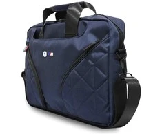 BMW Nylom Pockets &amp; Metal Logo 16" Nešiojamas kompiuteris Bag - Navy Mėlyna