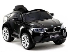Lean Cars Elektromobilis vaikams BMW X6, juodas, lakuotas kėbulas