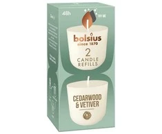 Bolsius CleanLight Candle Refills 2pcs Cedarwood&amp;Vetiver