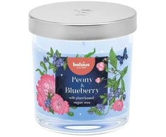 Žvakė, aromatinė Bolsius Bijūnų ir mėlynių, 25 h, 10 cm