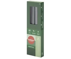 Bolsius Table candles 245/24mm Gray 4pcs