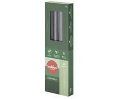 Bolsius Table candles 245/24mm Gray 4pcs