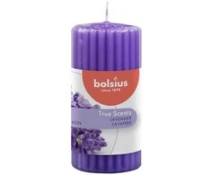 Bolsius koloninė žvakė BOLSIUS True Scents 33H 12CM 3 vnt.. LEVANDŲ