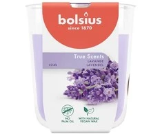 Žvakė, aromatinė Bolsius Relaxing Lavender, 25 h, Violetinė