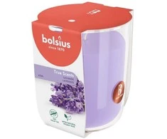 Žvakė, aromatinė Bolsius Relaxing Lavender, 25 h, Violetinė