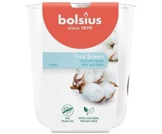 Žvakė, aromatinė Bolsius Crisp Cotton, 25 h, Balta