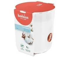 Žvakė, aromatinė Bolsius Crisp Cotton, 45 h, Balta