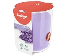 Žvakė, aromatinė Bolsius Relaxing Lavender, 45 h, Violetinė