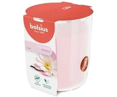 Žvakė, aromatinė Bolsius Blooming Magnolia, 45 h, Rožinė