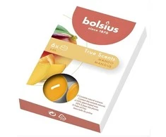 Bolsius True Scents Tealights Scented Candles Mango 6pcs