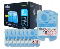 Braun 3in1 ShaverCare SmartCare Center Refill Cartridges 8 Pack Lemon