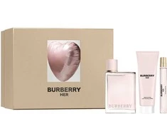 Set Burberry: Her Eau De Parfum For Women, 100 ml + Her Eau De Parfum For Women, 10 ml + Her Moisturizing Losjonas kūnui, 75 ml