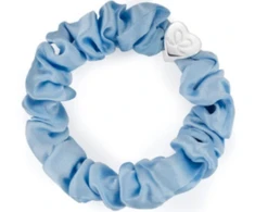 By Eloise London Silk Scrunchie Sidabrinis Heart