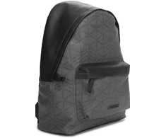 Calvin Klein, Calvin Klein, Textile Backpack, Juodas/Pilkas, Nešiojamas kompiuteris Compartiment, For Men, 28 x 33 x 11 cm