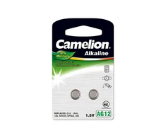 Camelion Alkaline Button cells 1.5V (AG12) LR43/ LR1142/ 386 Batteries 2pcs