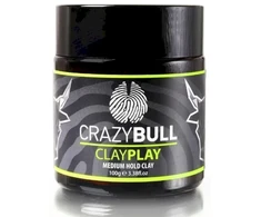 Crazy Bull ClayPlay Medium Hold Clay Hair Kreminis, 100 g