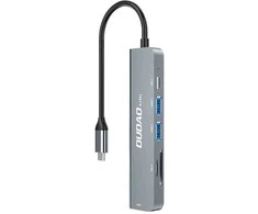 D-Link DUDAO Alu 6-in-1 USB3.0 Fast Hub multi-functional Wired USB 3.2 Gen 1 (3.1 Gen 1) Type-C Pilkas