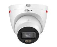 „Dahua Technology Co“ IP kamera 4MP, 1/1.8” 3.6 mm. 94° F1.0, 25 kadrai per sekundę, LED 50 m, WDR, IVS, IP67, mikrofonas