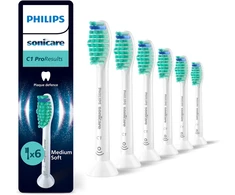 6 dalių šepetėlių galvučių pakuotė Philips Sonicare ProResults HX6016/87, Baltos spalvos