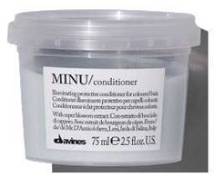 Davines Essential Haircare MINU Conditioner kondicionierius dažytiems plaukams, 75 ml